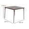 Emma and Oliver Foldable Card Table with Vinyl Table Top - Game Table - Portable Table